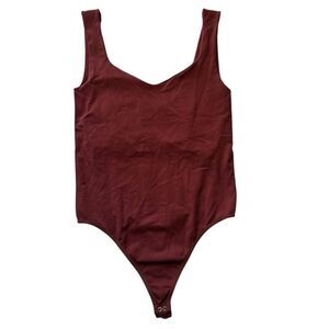 Intimately free people one piece tank bodysuit built in shelf bra medium / large